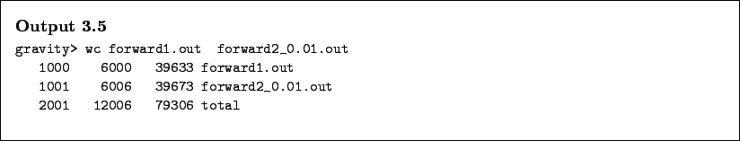 \begin{Output}
\small\verbatiminput{chap3/wc.output} \end{Output}