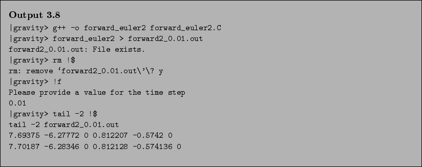 \begin{Output}
\small\verbatiminput{chap3/csh_sample.output} \end{Output}