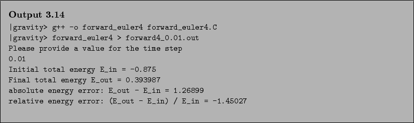 \begin{Output}
\small\verbatiminput{chap3/forward4.output} \end{Output}