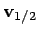${\bf v}_{1/2}$