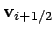 ${\bf v}_{i+ 1/2}$