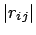 $\vert r_{ij}\vert$