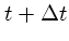 $t+\Delta t$