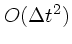 $O(\Delta t^2)$