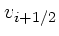 $\displaystyle v_{i+1/2}$