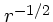 $r^{-1/2}$